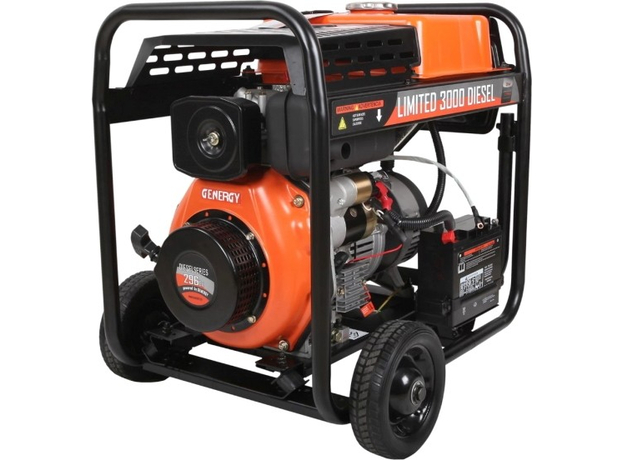 Генератор дизельный GENERGY Limited 3000D 2.8/3 кВт электрический пуск AVR (240332090) - изображение 2