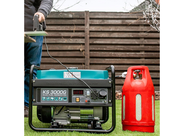 Генератор двухтоплевный газ + бензин Konner&Sohnen KS 3000G - изображение 5