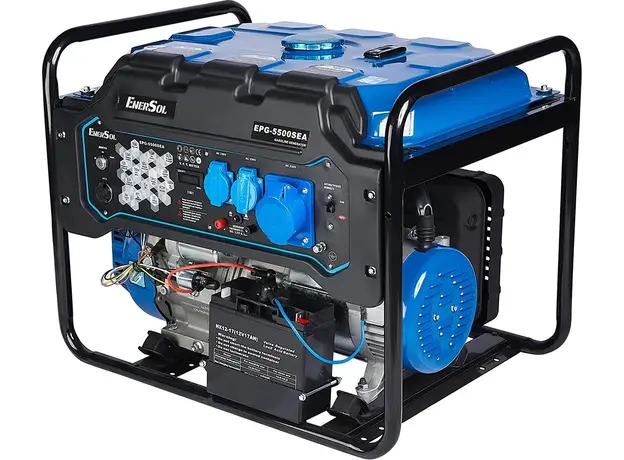 Генератор бензиновый EnerSol EPG-5500SEA 5/5.5 кВт электрический/ручной пуск AVR - изображение 2
