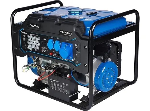 Генератор бензиновый EnerSol EPG-7500SEA 7/7.5 кВт электрический пуск - изображение 2