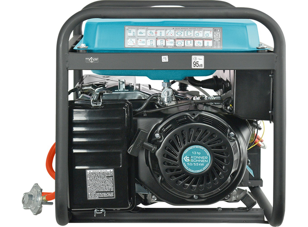 Генератор двухтоплевный газ + бензин Konner&Sohnen KS 7000E G - изображение 7
