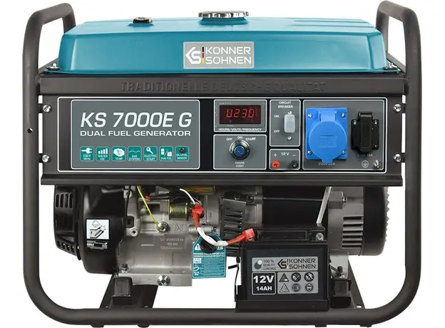 Генератор двухтоплевный газ + бензин Konner&Sohnen KS 7000E G - изображение 3
