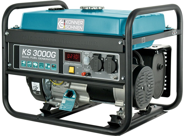 Генератор двухтоплевный газ + бензин Konner&Sohnen KS 3000G - изображение 3