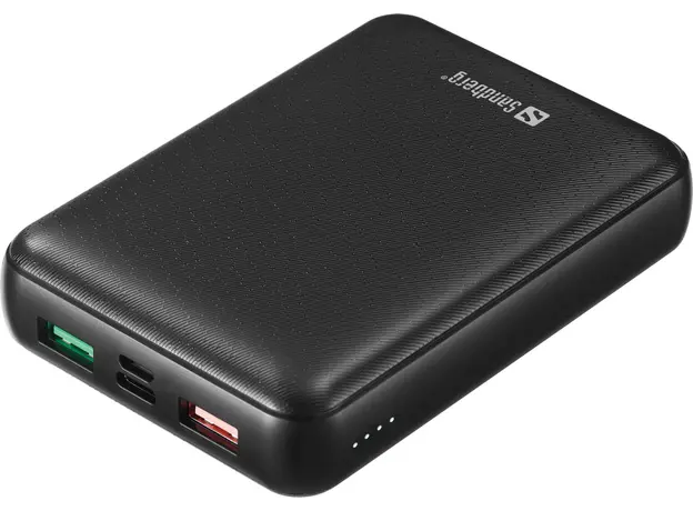 Повербанк Sandberg PD 15000mAh 45W 20V/2.25A 2xUSB Type-C OUT Black (420-66) 