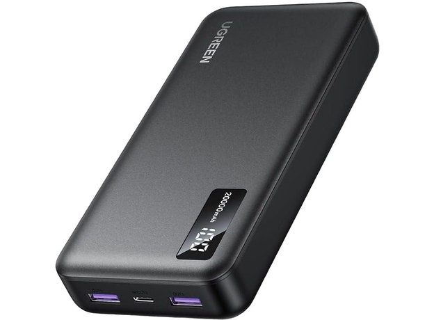 Ugreen Power Bank PB312 20000mAh 2USB+Type-C QC&PD3.0 22.5W Black (UGR-25683) 