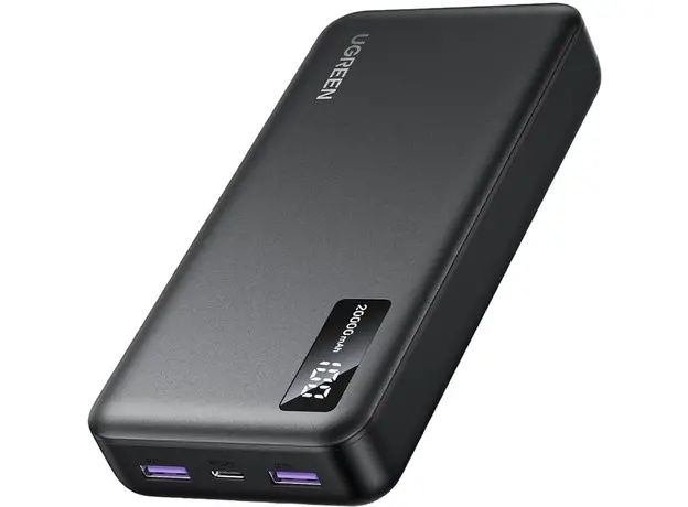 Ugreen Power Bank PB312 20000mAh 2USB+Type-C QC&PD3.0 22.5W Black (UGR-25683) 