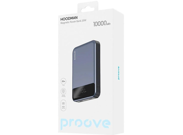 Повербанк Proove Hoodman Magnetic 20W 10000mAh Gray - изображение 2