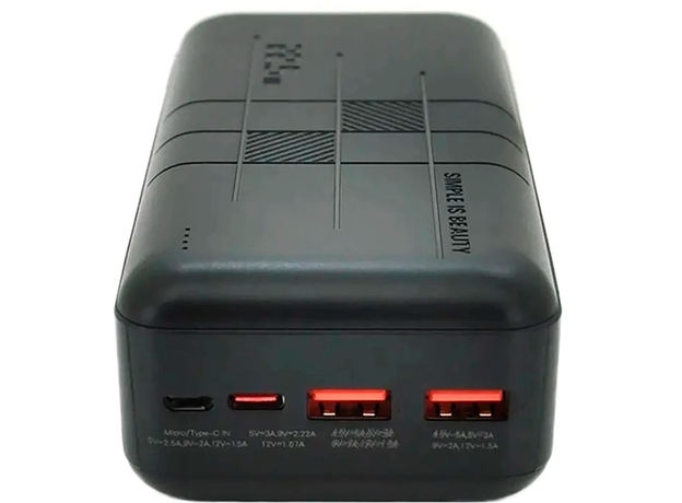 XO Power Bank 30000mAh PR189 QC&PD3.0 22.5W Black (101696) - изображение 3