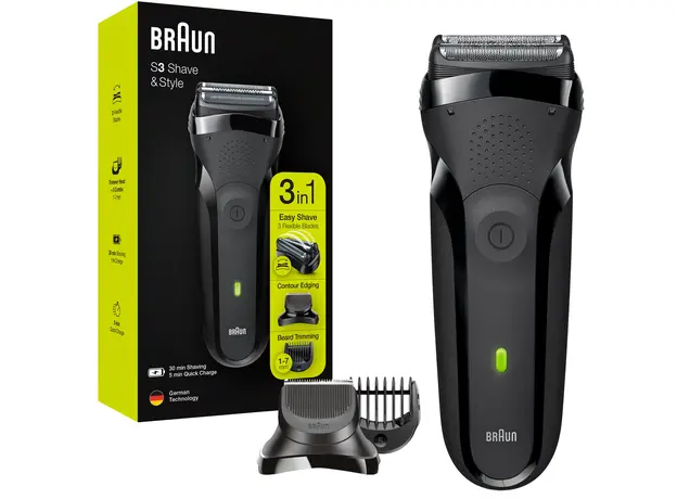 Электробритва Braun Series 3 Shave&Style 3000BT, черная (4210201276357) 