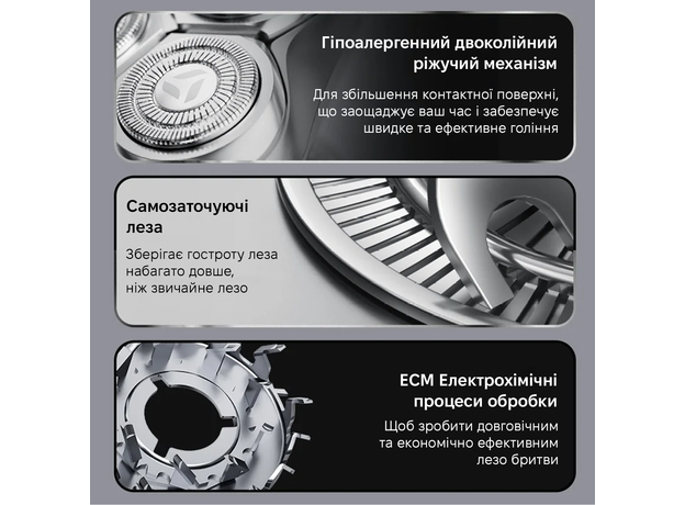 Электробритва Xiaomi Enchen Rotary Shaver X7 Silver - изображение 7