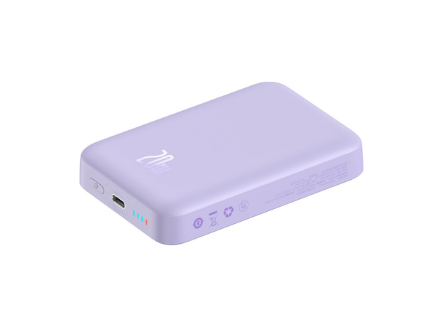 Повербанк Baseus Magnetic Mini MagSafe 20000mAh 20W Purple (PPCX150005) - изображение 3