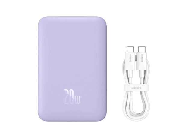 Повербанк Baseus Magnetic Mini MagSafe 20000mAh 20W Purple (PPCX150005) - изображение 5