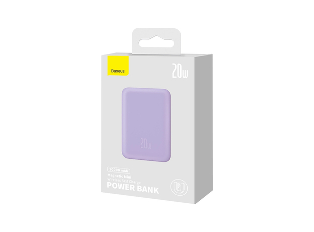 Повербанк Baseus Magnetic Mini MagSafe 20000mAh 20W Purple (PPCX150005) - изображение 6