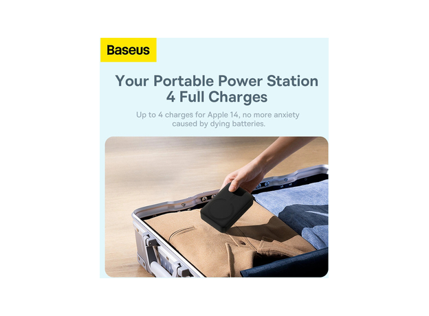 Baseus Magnetic Mini Wireless Fast Charge Power Bank 20000mAh 20W Black (PPCX150001) - изображение 8