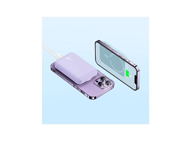 Повербанк Baseus Magnetic Mini MagSafe 20000mAh 20W Purple (PPCX150005) - изображение 8