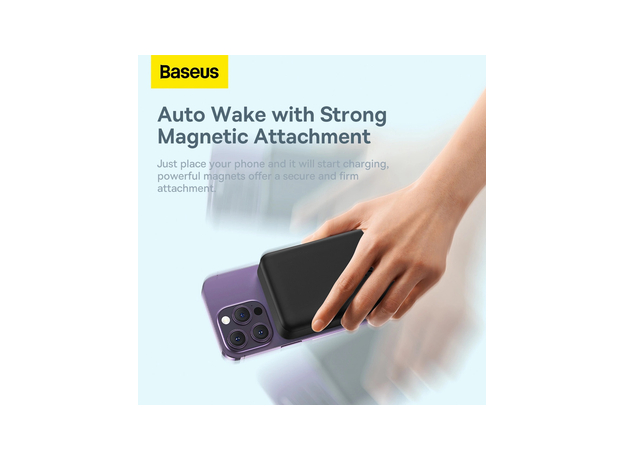 Baseus Magnetic Mini Wireless Fast Charge Power Bank 20000mAh 20W Black (PPCX150001) - изображение 13