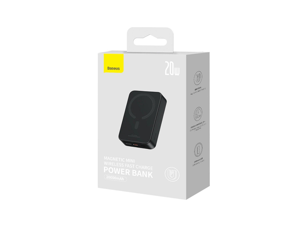 Baseus Magnetic Mini Wireless Fast Charge Power Bank 20000mAh 20W Black (PPCX150001) - изображение 13
