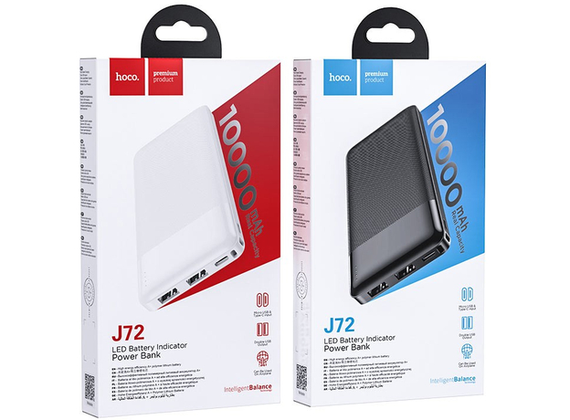 Hoco J72 Easy Travel Power Bank 10000mAh White (6931474738387) - изображение 5