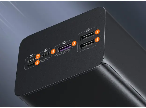 Повербанк ROMOSS 60000mah PEA60 Black (001010507411) - изображение 7