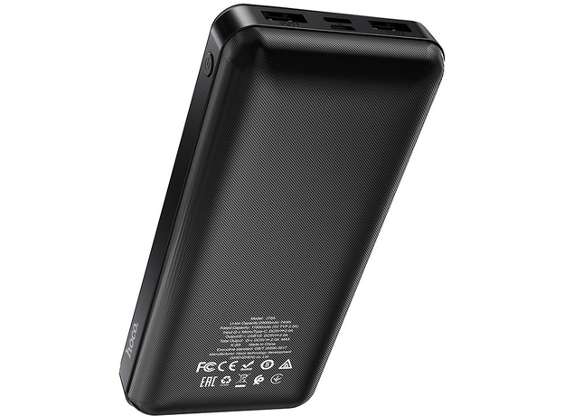 Hoco J72A Easy Travel Power Bank 20000mAh Black (6931474738394) - изображение 4