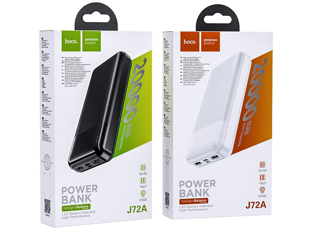 Hoco J72A Easy Travel Power Bank 20000mAh Black (6931474738394) - изображение 6