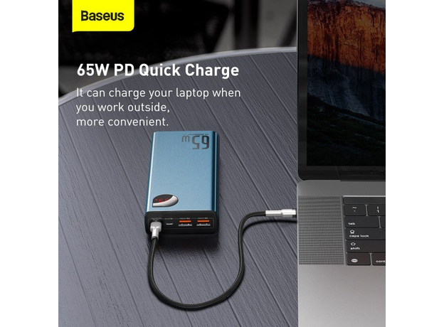 Повербанк Baseus Adaman Metal 20000mAh 65W Blue (PPIMDA-D03) - изображение 11