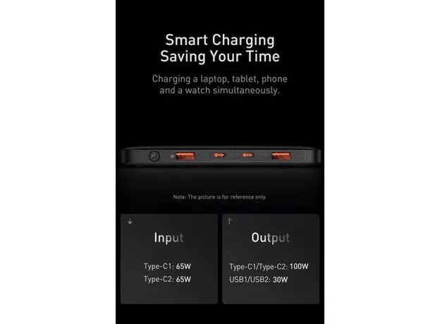 Повербанк Baseus Blade HD Edition 20000mAh 100W Black (PPBL000301) - изображение 12