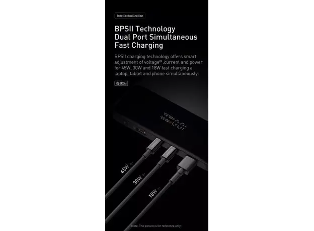 Повербанк Baseus Blade HD Edition 20000mAh 100W Black (PPBL000301) - изображение 13