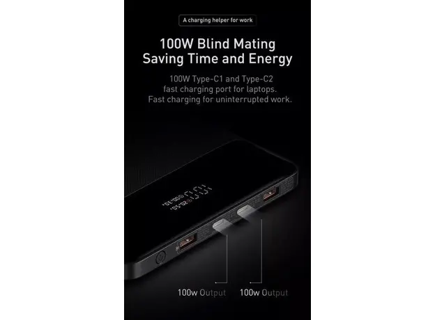 Повербанк Baseus Blade HD Edition 20000mAh 100W Black (PPBL000301) - изображение 14