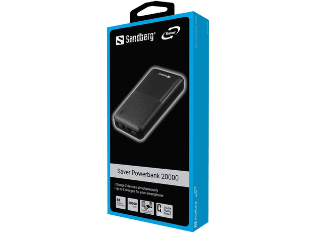 Повербанк Sandberg Saver 20000mAh Black (320-42) - изображение 2