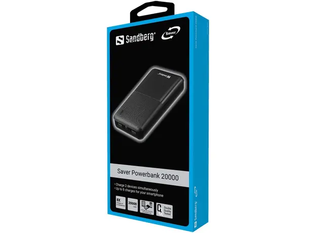Повербанк Sandberg Saver 20000mAh Black (320-42) - изображение 2