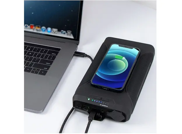 Повербанк PowerPlant 68400mAh 60W PD Wireless Black (PB930456) - изображение 4