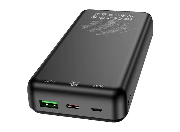 Hoco J87A Tacker PD20W+QC3.0 Power Bank 20000mAh Black (6931474761033) - изображение 3