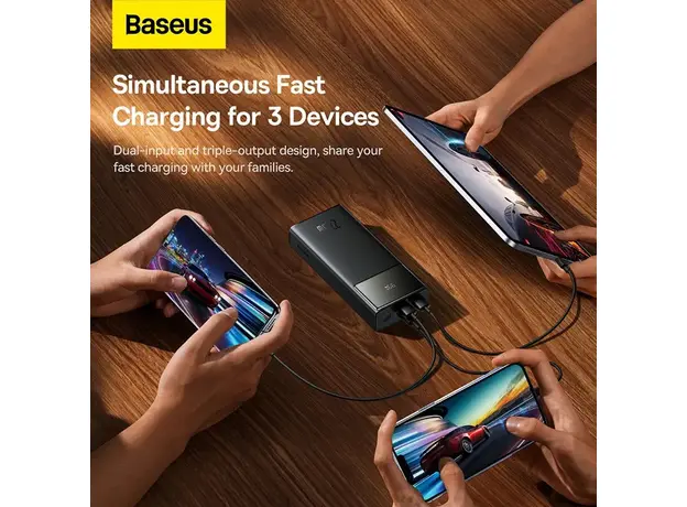 Повербанк Baseus Star Lord Display 22.5W 20000mAh Black (PPXJ060001) - изображение 9