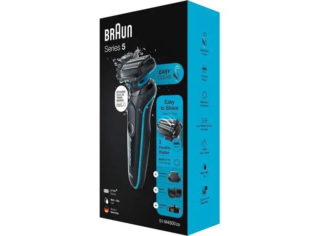 Электробритва Braun Series 5 51-M4500cs BLACK / MINT - изображение 4