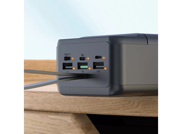 Повербанк XO PR158 50000mAh 20W PD+QC Black (1283126558597) - изображение 5