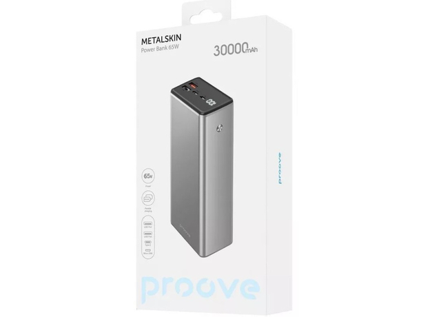 Повербанк Proove Metalskin 30000mAh 65W PD Gray (PBM365210004) - изображение 2