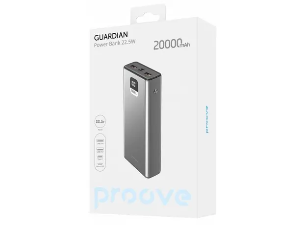 Повербанк Proove Guardian 20000mAh 22.5W Metal Gray (PBG222210004) - изображение 2