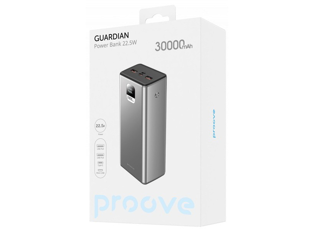 Повербанк Proove Guardian 22.5W 30000mAh Metal Gray (PBG322210004) - изображение 2