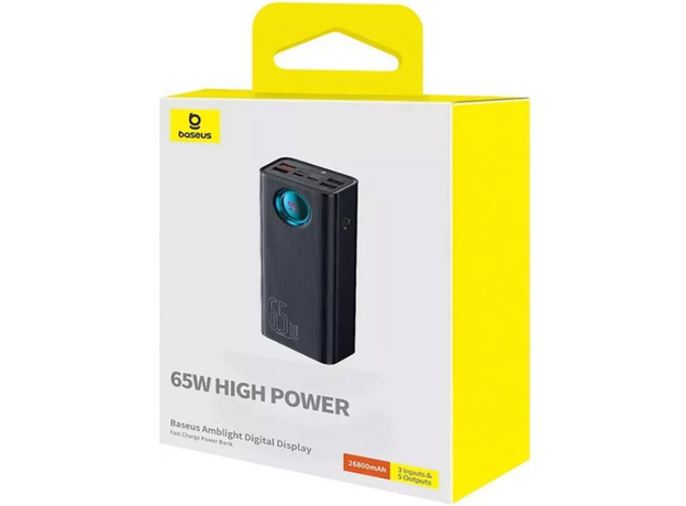Повербанк Baseus Amblight 26800mAh 65W OE P10022402113-00 Black (001012028938) - изображение 10