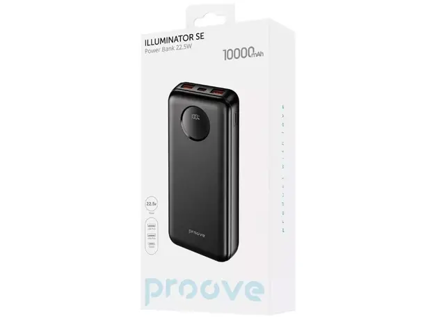 Повербанк Proove Illuminator SE 22.5W 10000mAh Black (PBIL10212201) - изображение 2