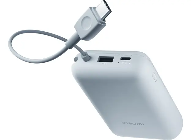 Повербанк Xiaomi 10000mAh 22.5W Integrated Cable Ice blue (BHR9073GL) - изображение 2