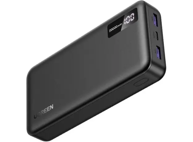 Ugreen Power Bank PB312 20000mAh 2USB+Type-C QC&PD3.0 22.5W Black (UGR-25683) - изображение 2