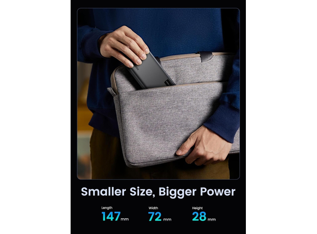 Ugreen Power Bank PB312 20000mAh 2USB+Type-C QC&PD3.0 22.5W Black (UGR-25683) - изображение 8