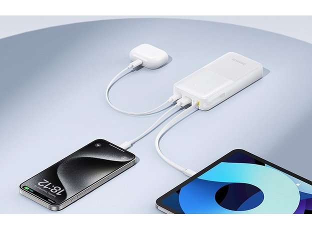 Повербанк Baseus Bipow 2 Digital Display 20000mah 20W With Built-in Type-C Cable (P10077101113-01) - изображение 3