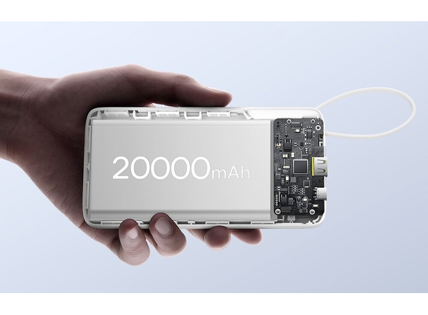 Повербанк Baseus Bipow 2 Digital Display 20000mah 20W With Built-in Type-C Cable (P10077101113-01) - изображение 4