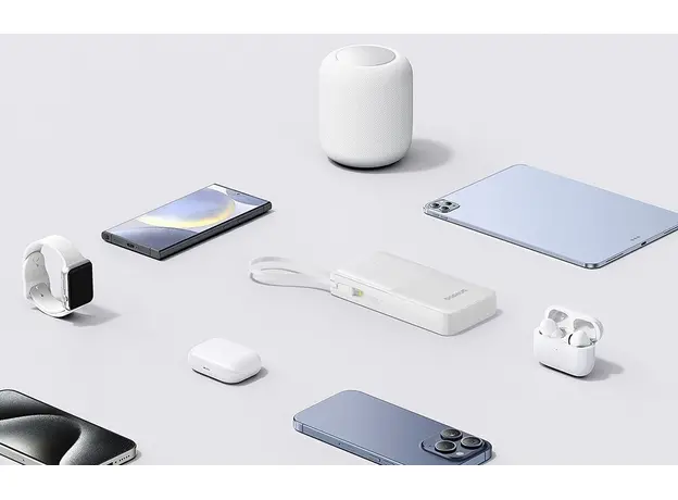 Повербанк Baseus Bipow 2 Digital Display 20000mah 20W With Built-in Type-C Cable (P10077101113-01) - изображение 5