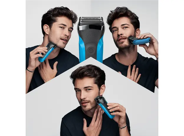 Электробритва-триммер BRAUN Series 3 310BT Wet&Dry black/blue - изображение 5