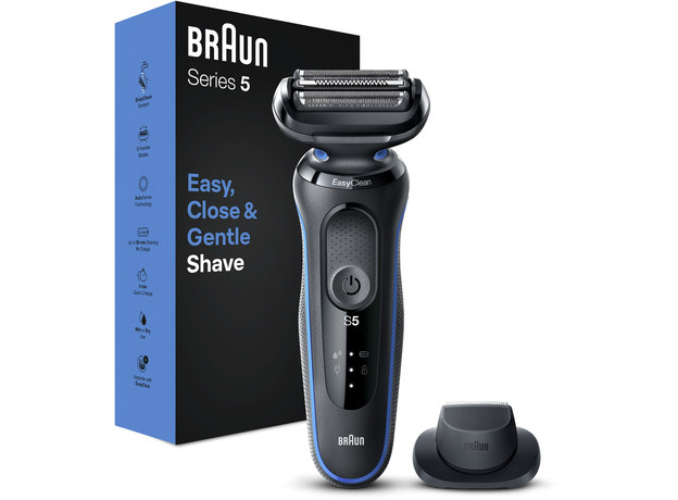 Электробритва Braun Series 5 51-B1200s с точным триммером, синяя (4210201432630) - изображение 2
