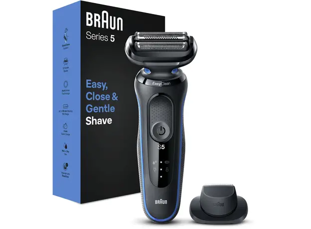 Электробритва Braun Series 5 51-B1200s с точным триммером, синяя (4210201432630) - изображение 2